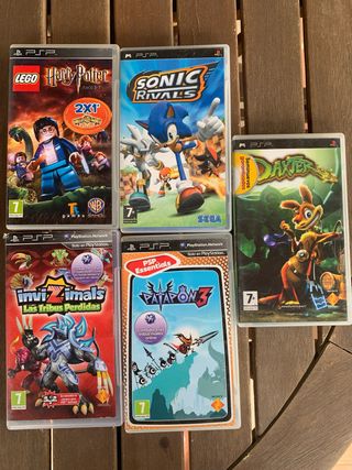 5 Juegos PSP - Lego Harry Potter, Sonic Rivals...