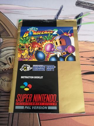 Caja y Manual Super Bomberman 2 SNES (SNES) 