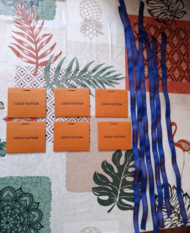6 Cartoncini Louis Vuitton + Nastri
