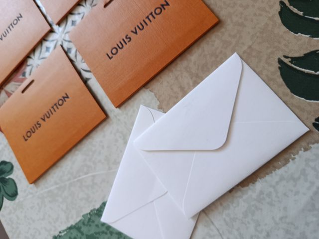 6 Cartoncini Louis Vuitton + Nastri