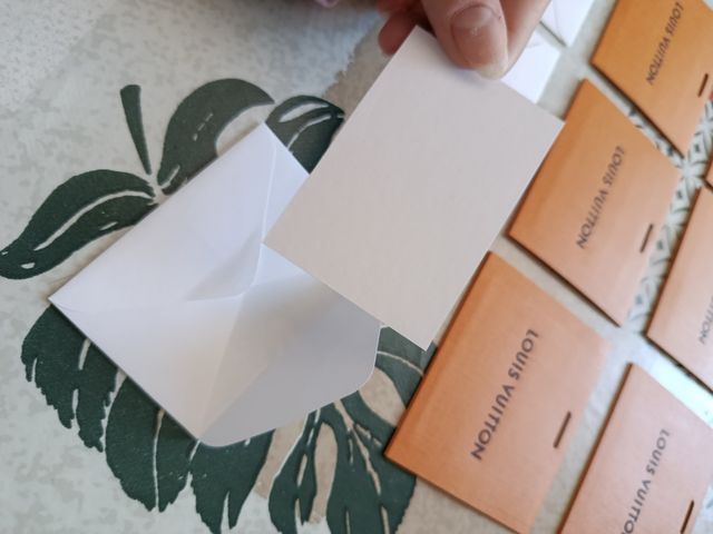 6 Cartoncini Louis Vuitton + Nastri