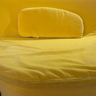 Sillón Sofá con cojín Amarillo Mecedora o silla