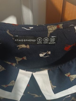 Vestido Atmosphere estampado gatitos - T-S