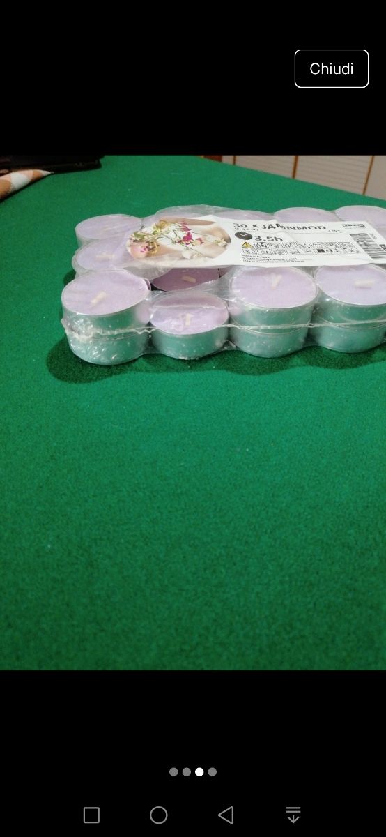 28 Candele Tè Viola JÄN NMOD IKEA