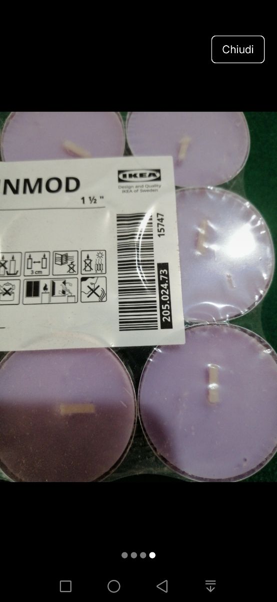 28 Candele Tè Viola JÄN NMOD IKEA