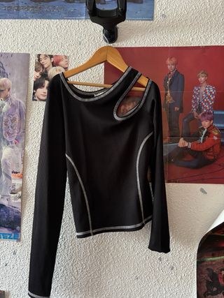 Top negro Bershka 
