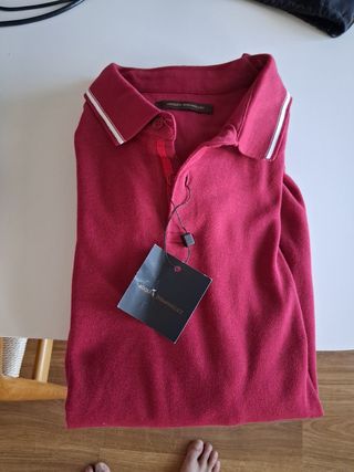 Polo Adolfo Domínguez - Rojo - Talla L