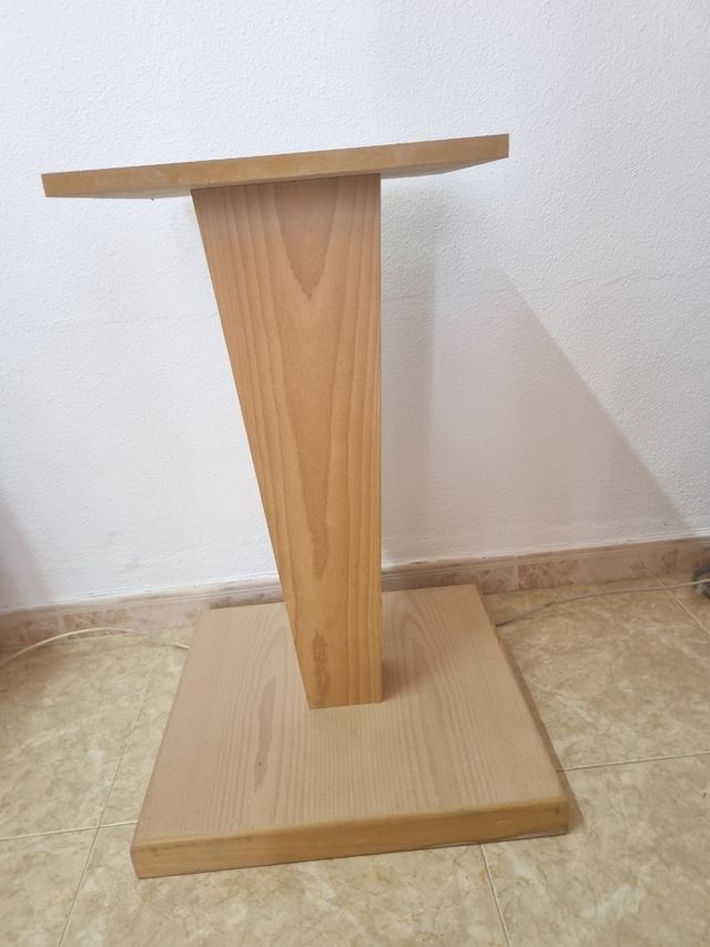 Pie de mesa madera haya, sin pintar