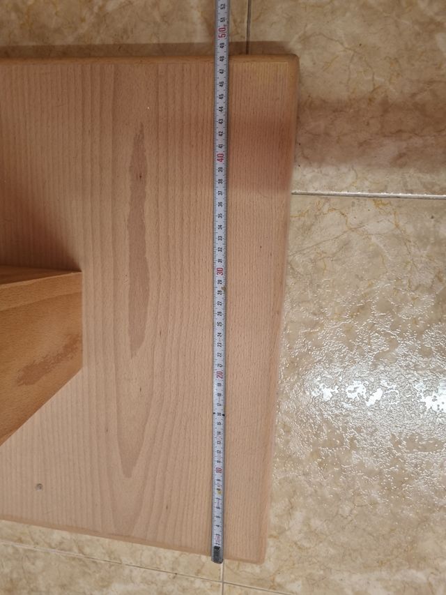 Pie de mesa madera haya, sin pintar