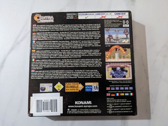 Contra o GBA Avançada (Konami)