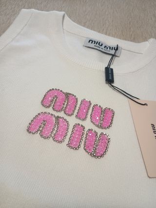 Top bianco Miu Miu