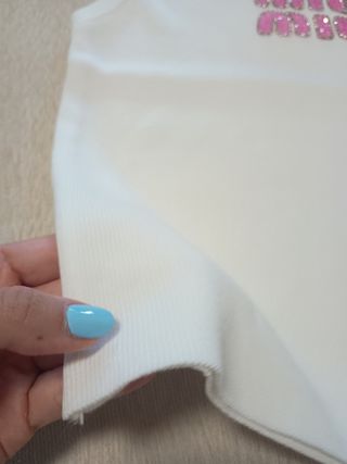 Top bianco Miu Miu