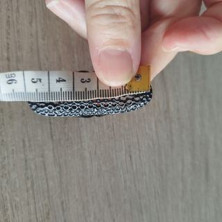 Anillo negro estilo malla