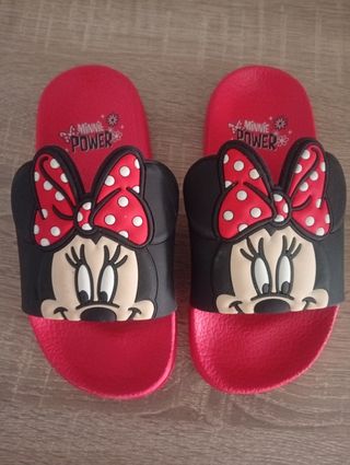 Chanclas Minnie Mouse rojas n° 28