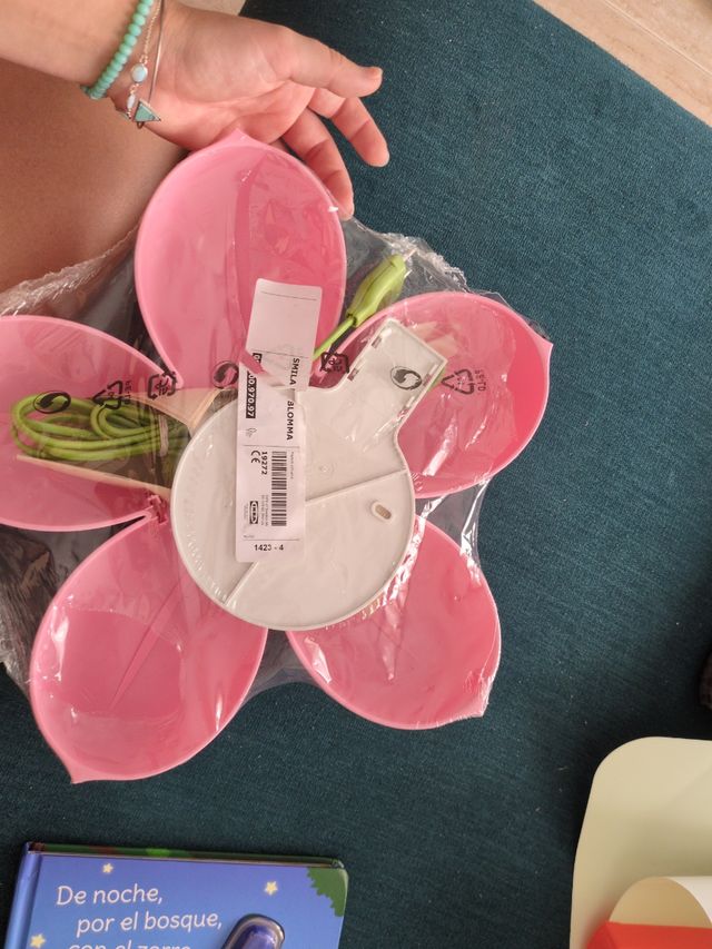 Lámpara rosa para colgar - Flor