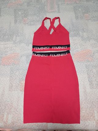 Conjunto dos piezas rojo - top y falda