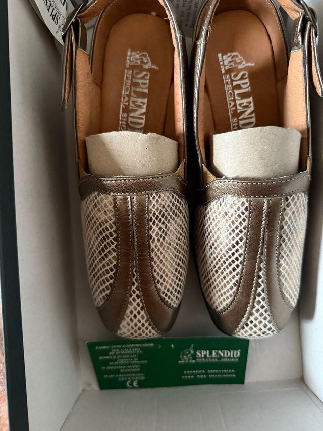 Zapatos Splendid piel - beige/marrón