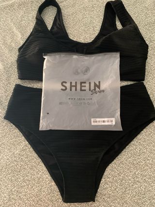 Bikini SHEIN Curve negro - Talla 2XL