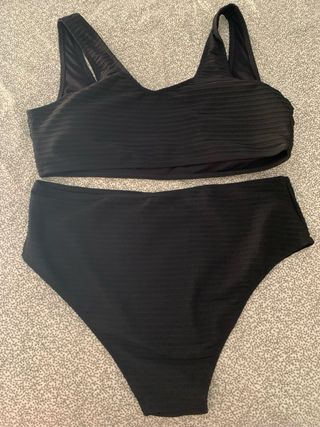 Bikini SHEIN Curve negro - Talla 2XL