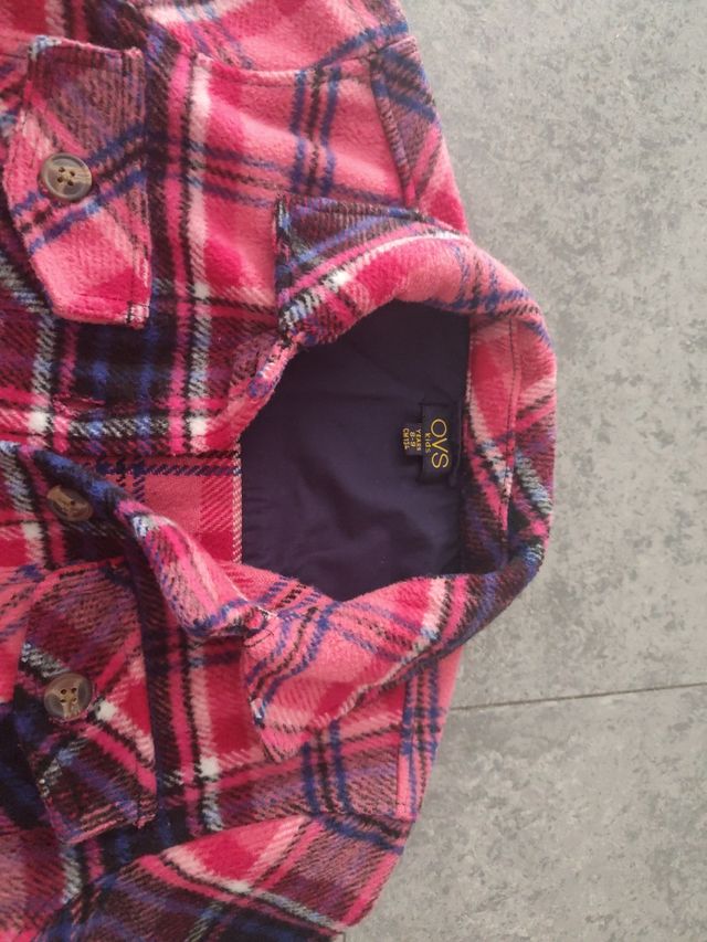 Chaqueta cuadros niña 8-9 años