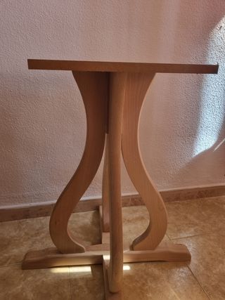Pie de mesa de madera haya