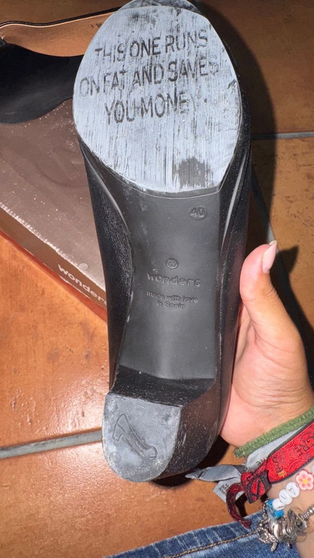 Zapatos tacón negros Wonders