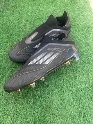 Adidas F50 Botas Fútbol - Negro/Dorado