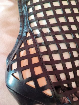 Botines Zara negros rejilla - 40