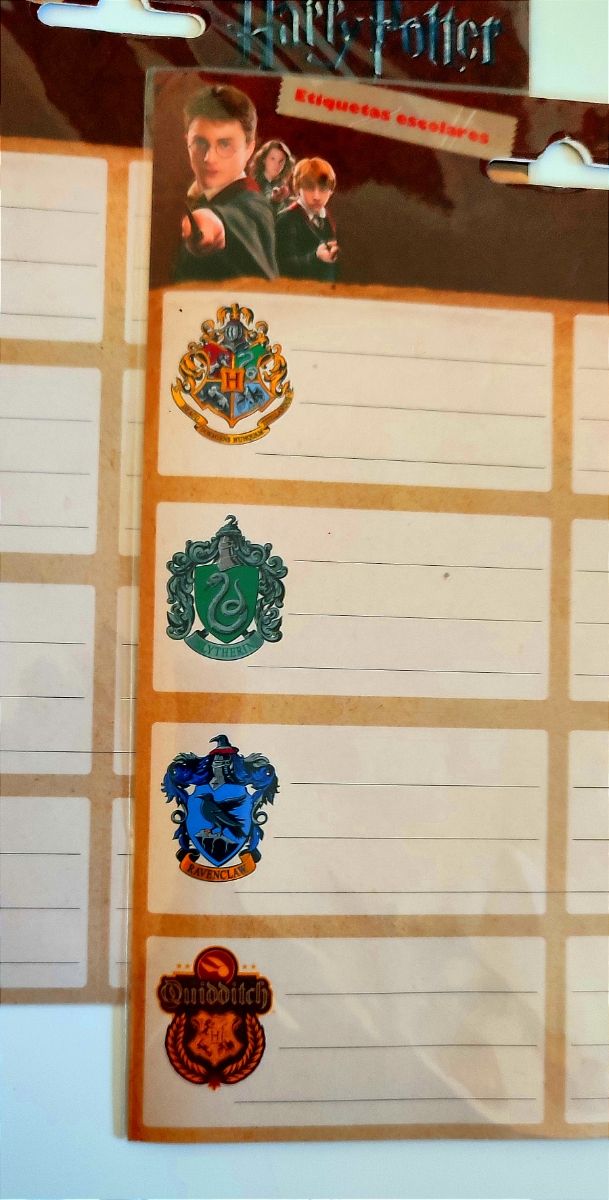 Etiquetas Harry Potter (2 packs)