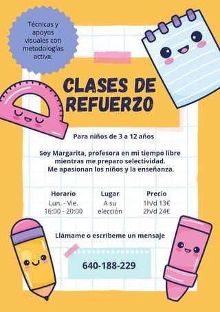 Clases de refuerzo