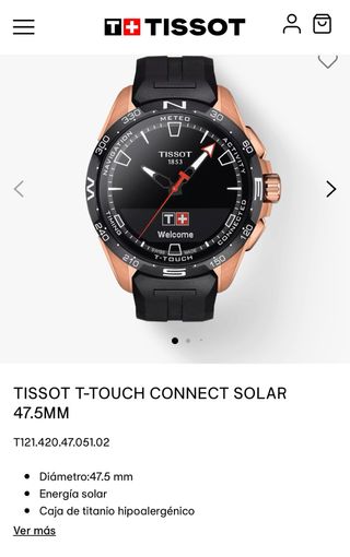 Tissot T-Touch Connect Solar Oro Rosa