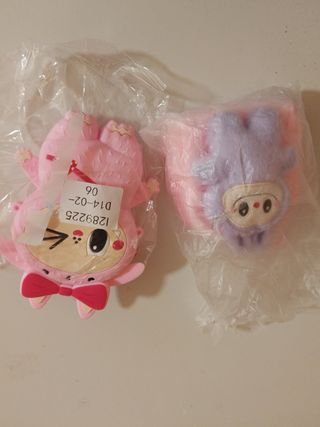 Monedero Labubu rosa