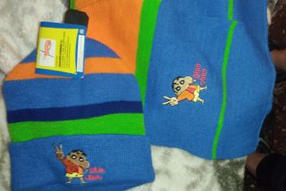 Gorro y bufanda Shin Chan