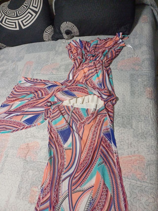 Vestido largo estampado