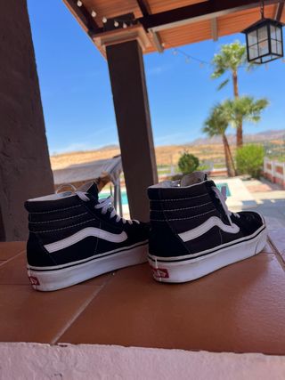 Vans altas con plataforma 