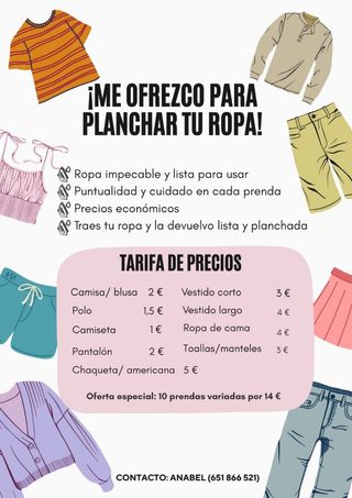 Plancha ropa - Oferta!