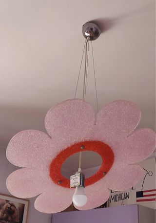 Lampada fiore vintage anni '70