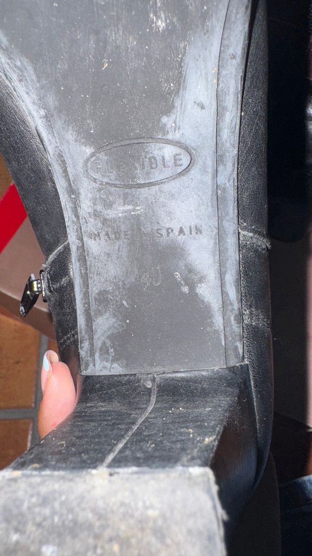 Botas tacón mujer negras marrones