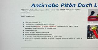 Antirrobo Disco Piton Duch nuevo
