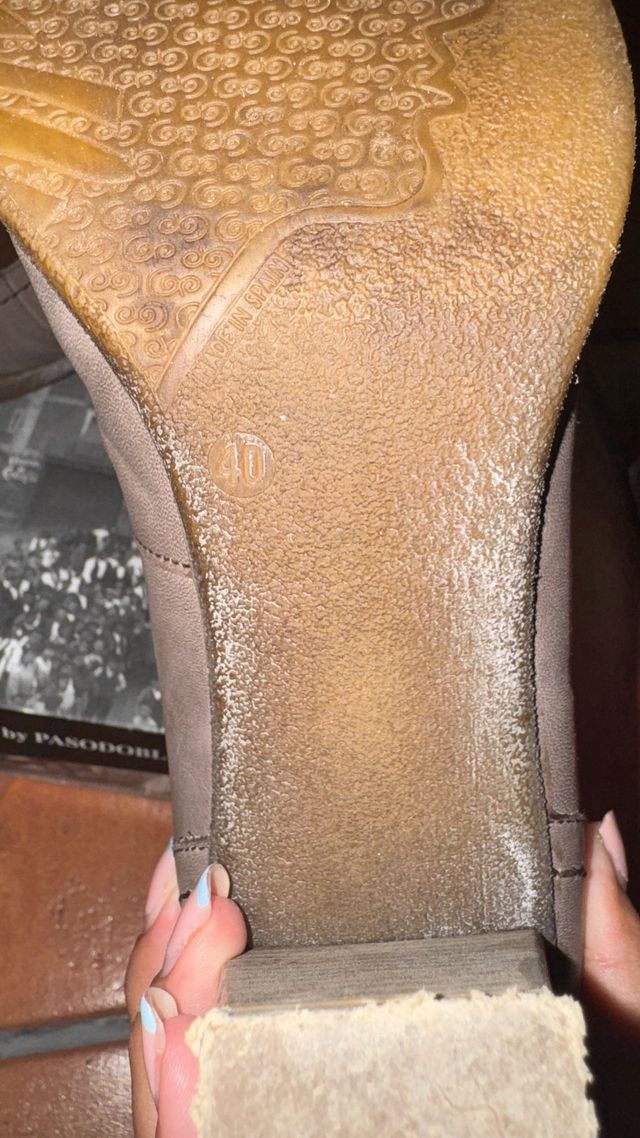 Tacones PASODOBLE beige, talla 40