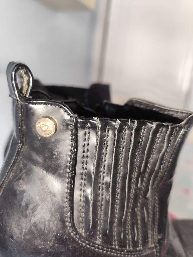 Botines negros tacón plataforma mujer