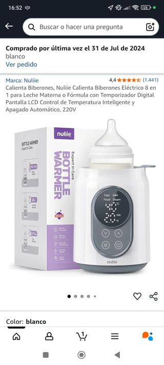 Calienta biberones Nuliie - Blanco