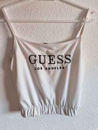 Top Guess blanco mujer