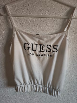 Top Guess blanco mujer