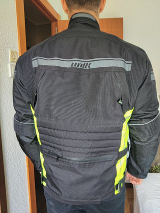 Chaqueta moto Unik negra c/protecciones
