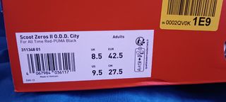 Bambas Scoot Zeros II rojas - talla 42.5