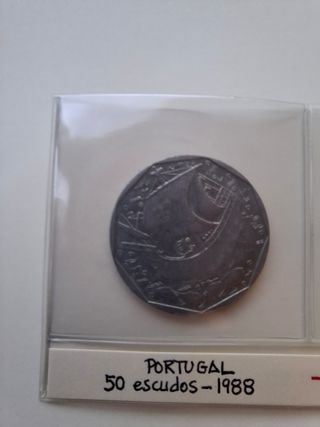 50 escudos. Portugal. 1988