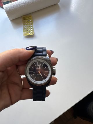 Reloj Fossil azul - Pulsera silicona Sin pila 