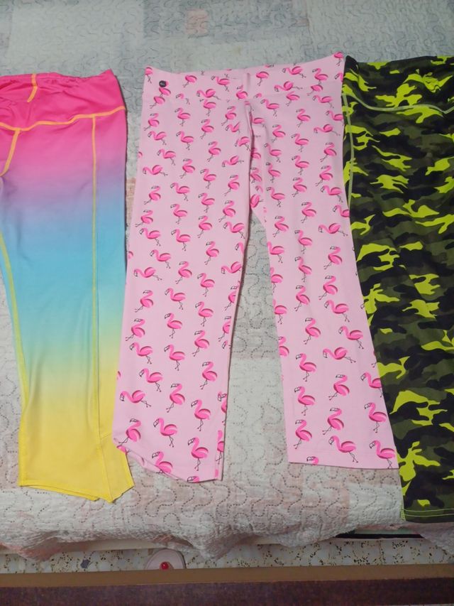 Mallas deportivas - negras y rosas