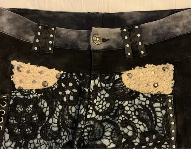 VAQUERO ENCAJE VINTAGE LARGO MUJER 